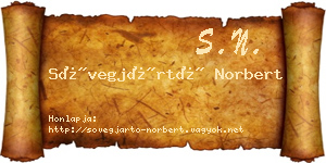 Sövegjártó Norbert névjegykártya
